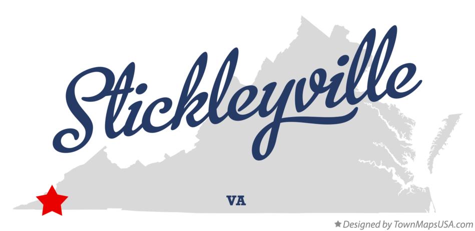 Map of Stickleyville Virginia VA