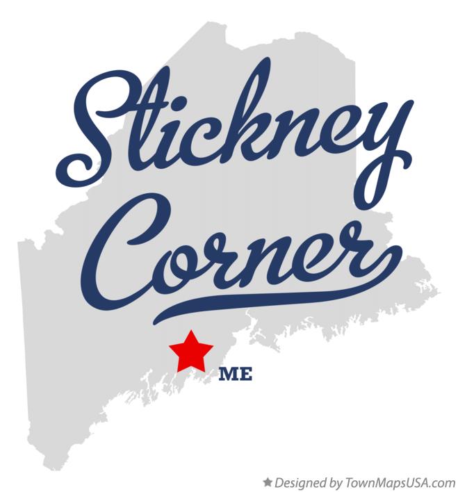 Map of Stickney Corner Maine ME