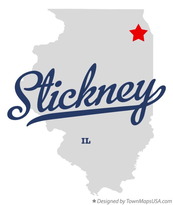 Map of Stickney Illinois IL