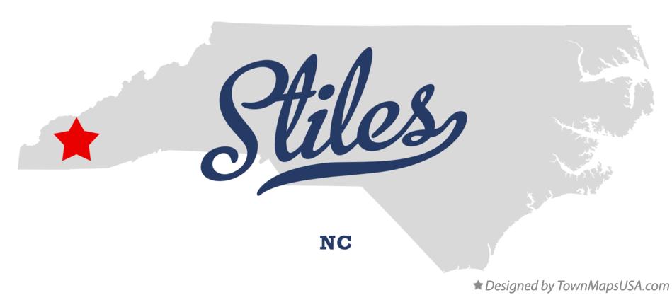 Map of Stiles North Carolina NC
