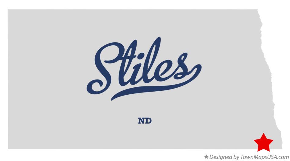 Map of Stiles North Dakota ND