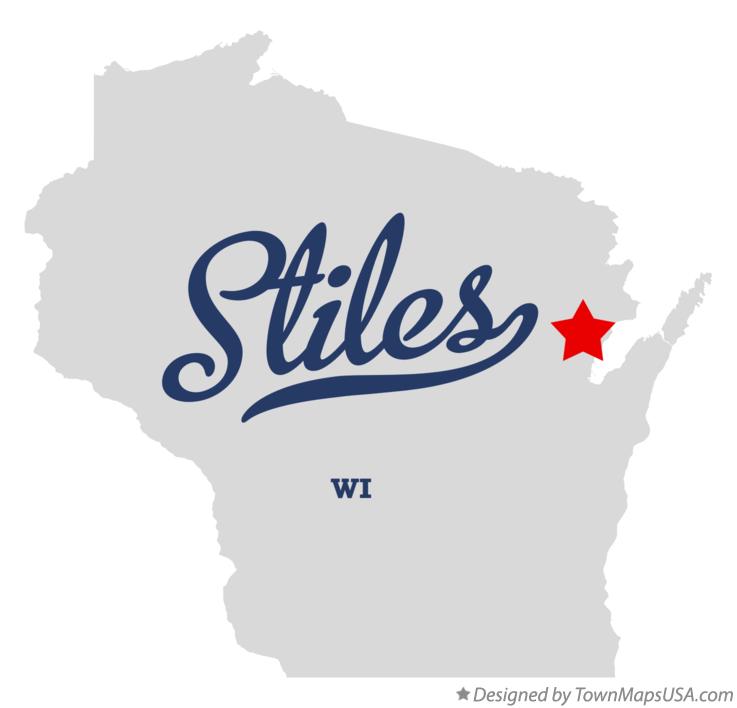 Map of Stiles Wisconsin WI