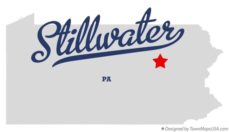 Map of Stillwater Pennsylvania PA