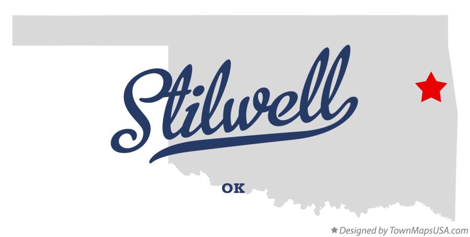 Map of Stilwell Oklahoma OK