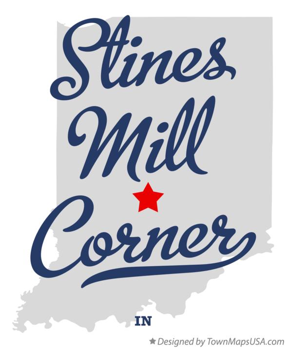 Map of Stines Mill Corner Indiana IN