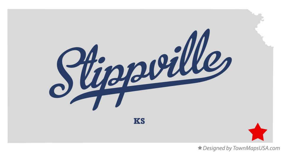 Map of Stippville Kansas KS