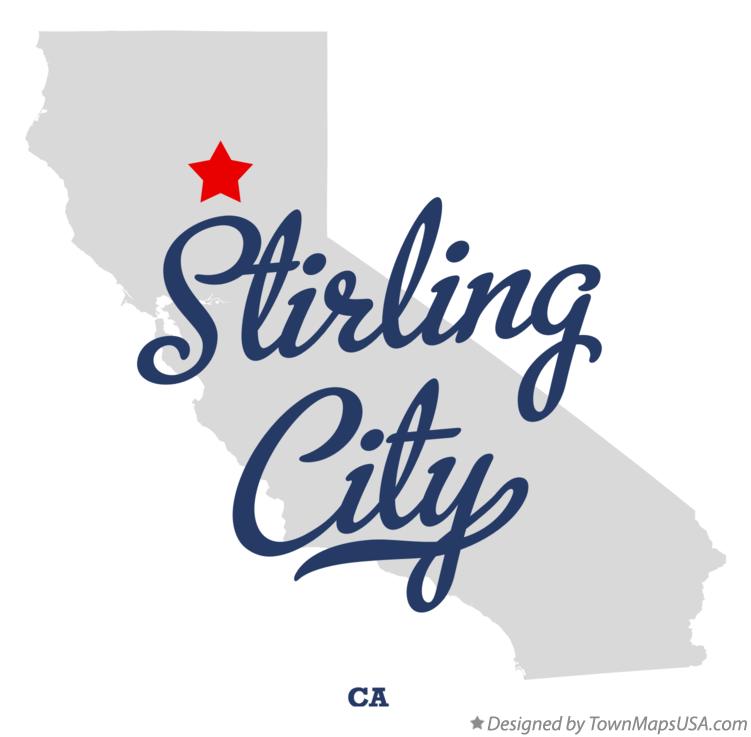 Map of Stirling City California CA