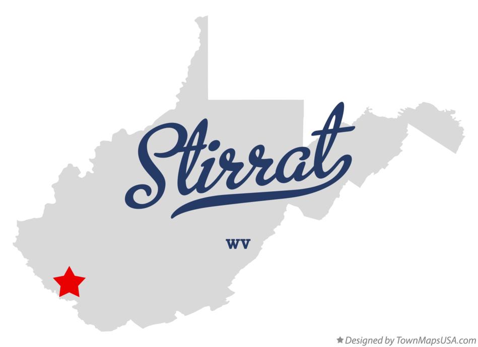 Map of Stirrat West Virginia WV