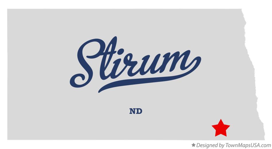 Map of Stirum North Dakota ND