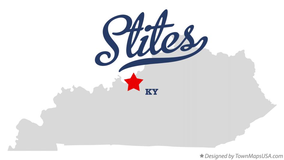 Map of Stites Kentucky KY