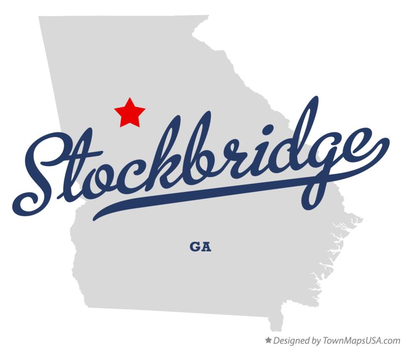 Map of Stockbridge Georgia GA
