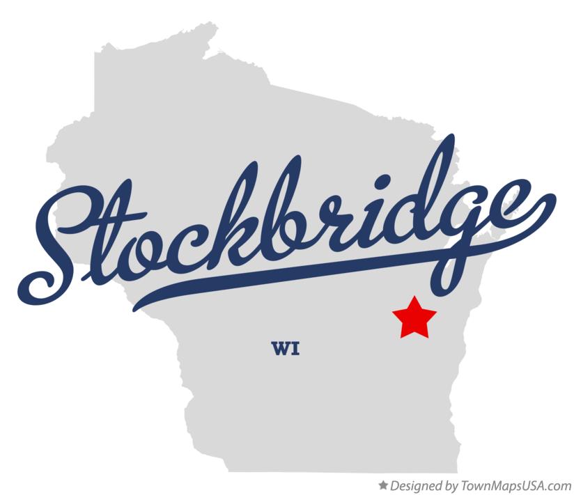 Map of Stockbridge Wisconsin WI