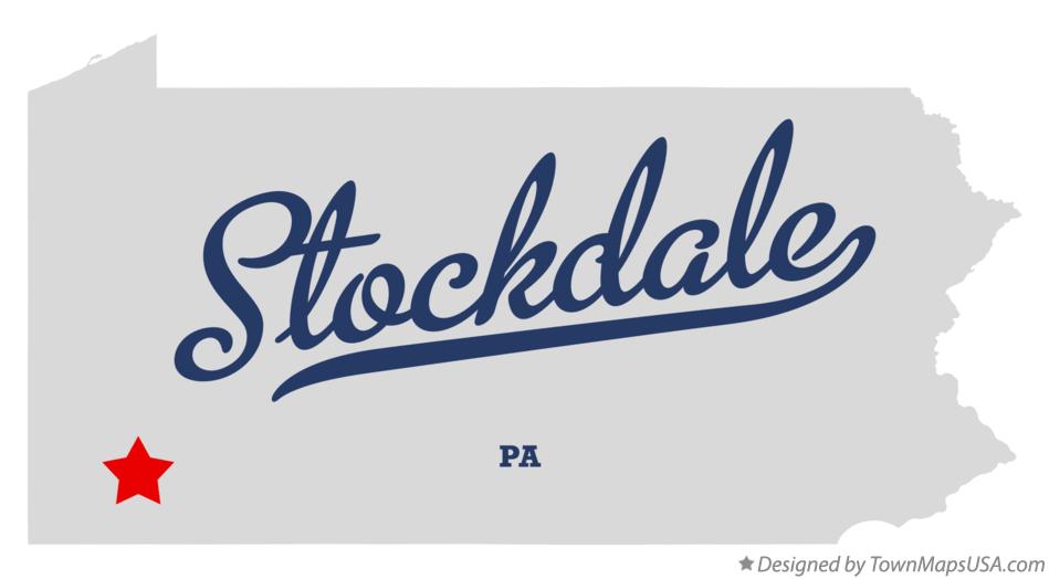 Map of Stockdale Pennsylvania PA