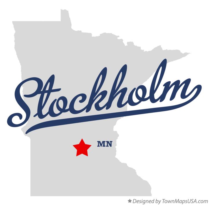 Map of Stockholm Minnesota MN