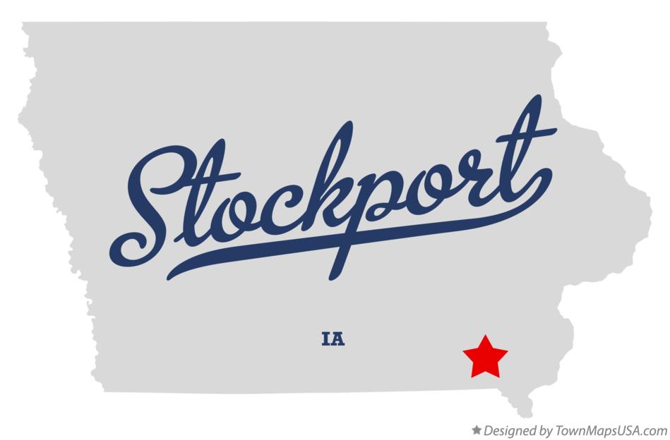 Map of Stockport Iowa IA