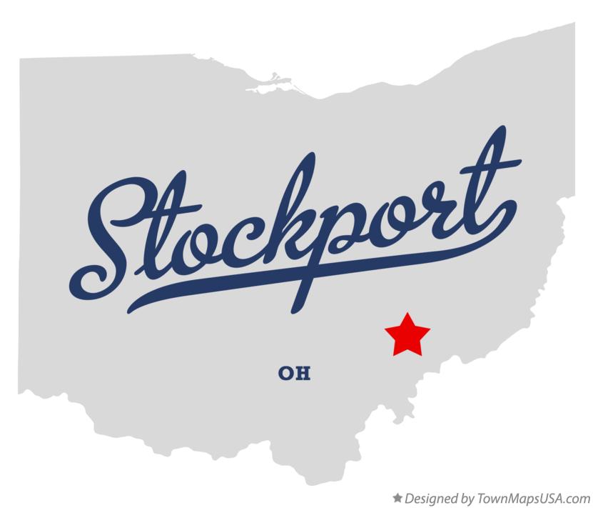 Map of Stockport Ohio OH