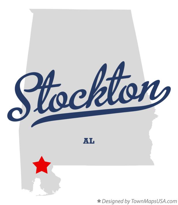 Map of Stockton Alabama AL