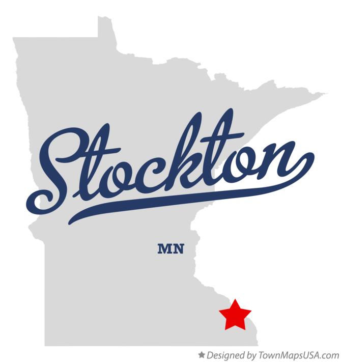 Map of Stockton Minnesota MN