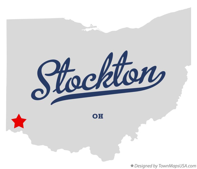Map of Stockton Ohio OH