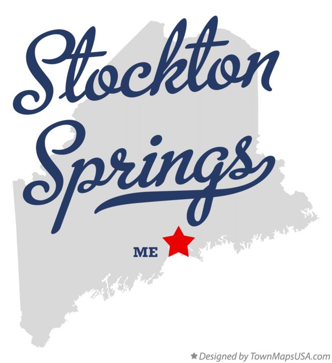 Map of Stockton Springs Maine ME