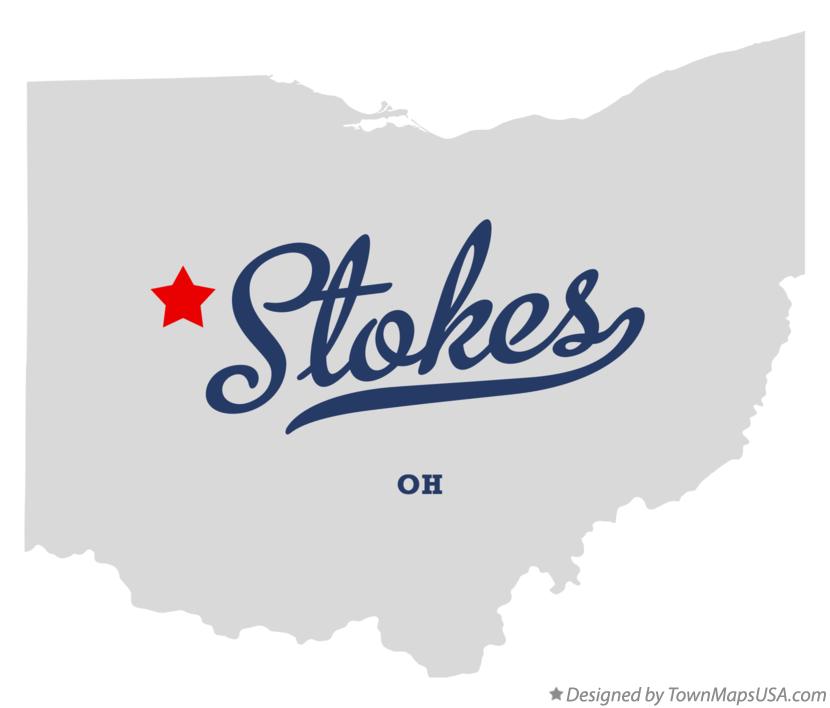 Map of Stokes Ohio OH