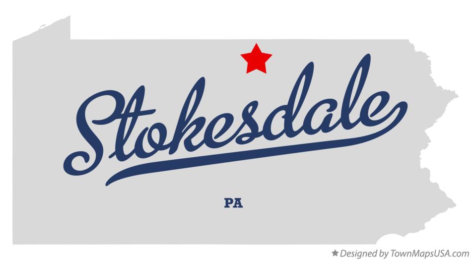 Map of Stokesdale Pennsylvania PA