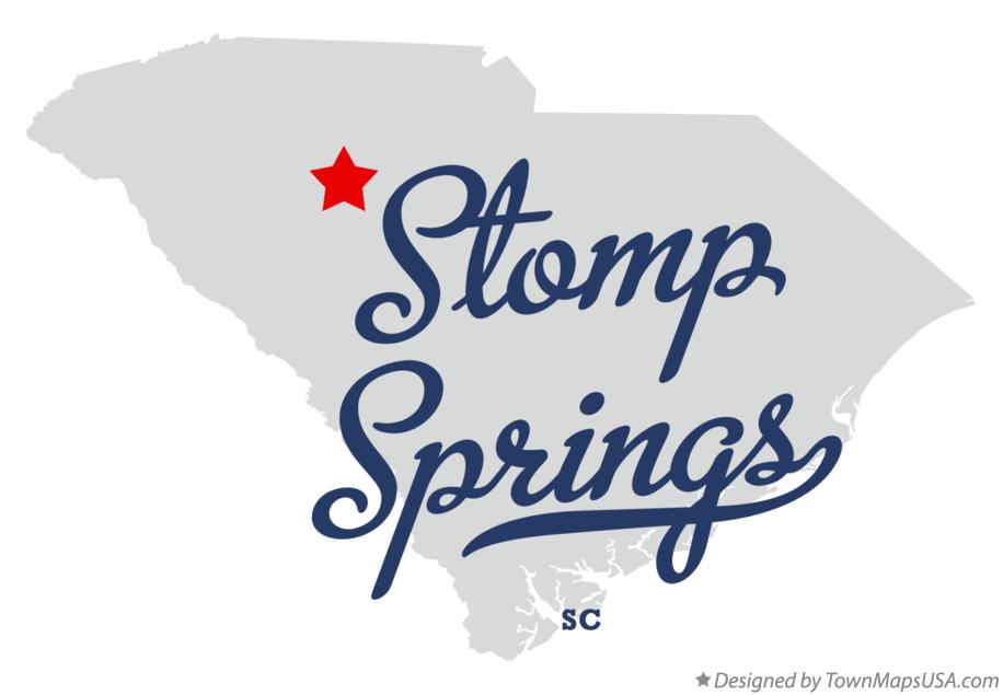 Map of Stomp Springs South Carolina SC