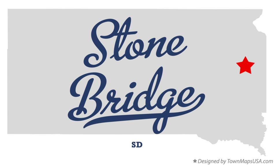 Map of Stone Bridge South Dakota SD