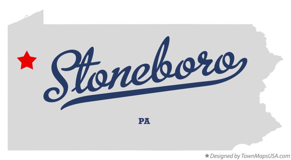 Map of Stoneboro Pennsylvania PA