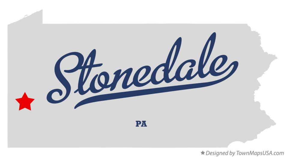 Map of Stonedale Pennsylvania PA