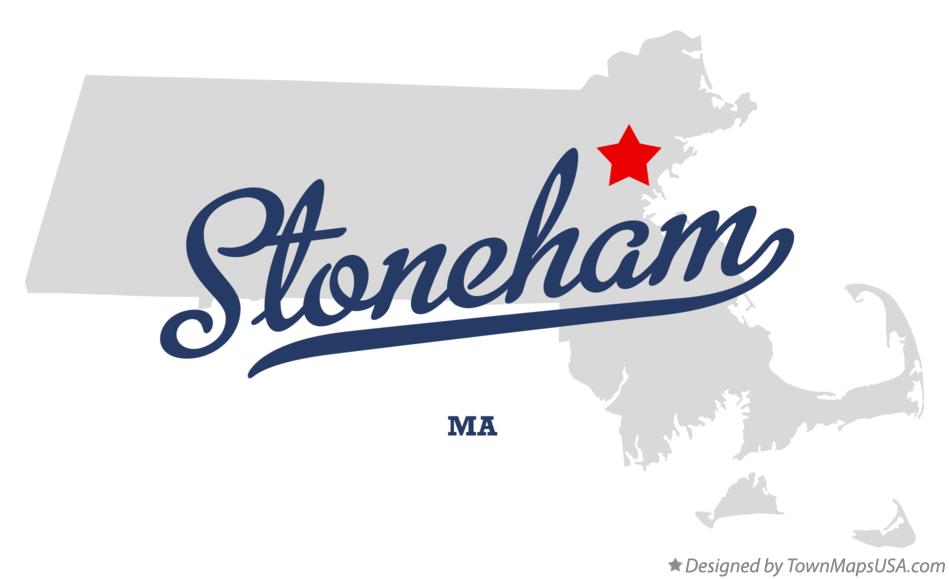 Map of Stoneham Massachusetts MA