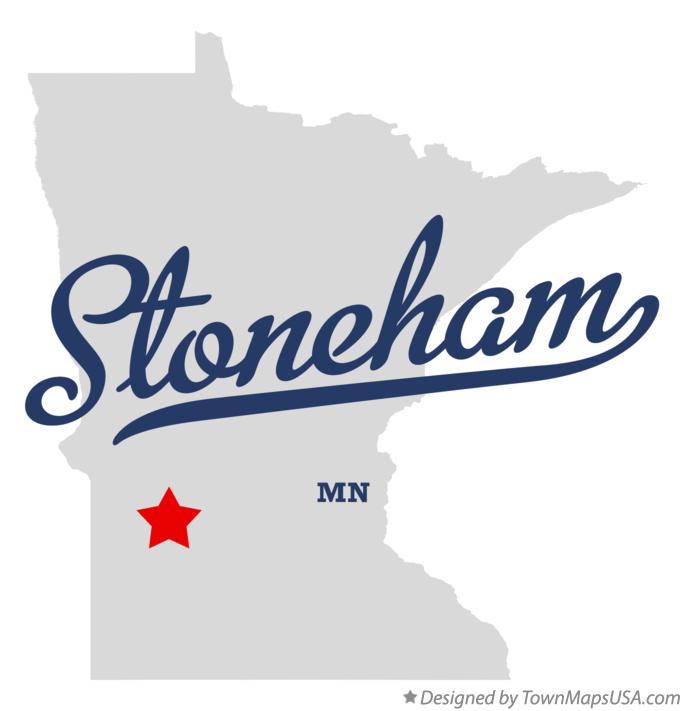 Map of Stoneham Minnesota MN
