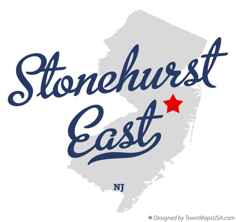Map of Stonehurst East New Jersey NJ