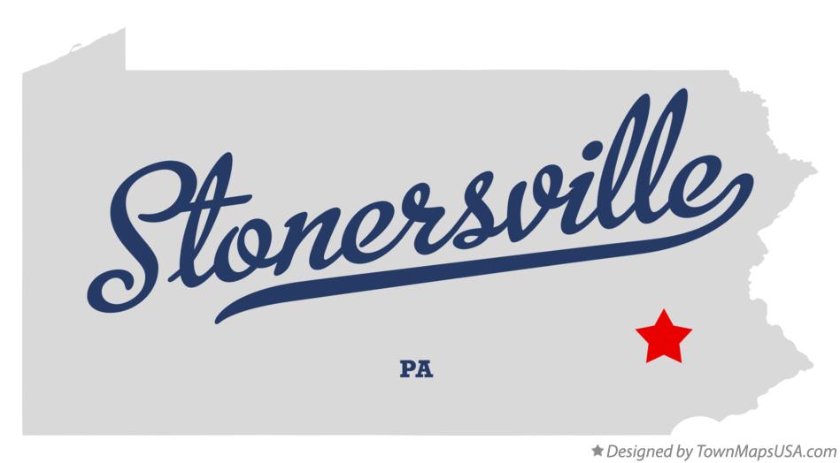 Map of Stonersville Pennsylvania PA