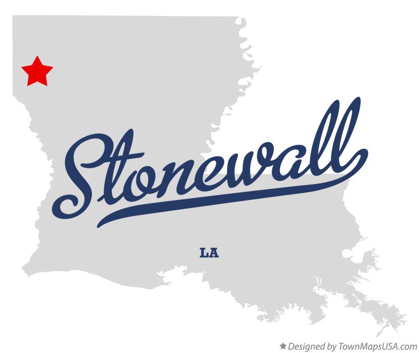 Map of Stonewall Louisiana LA