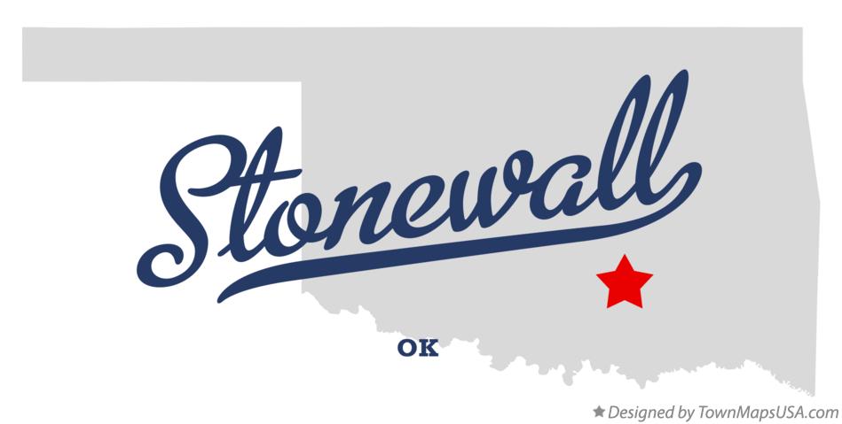 Map of Stonewall Oklahoma OK