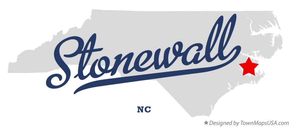 Map of Stonewall North Carolina NC