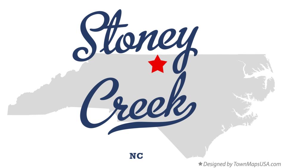 Map of Stoney Creek North Carolina NC