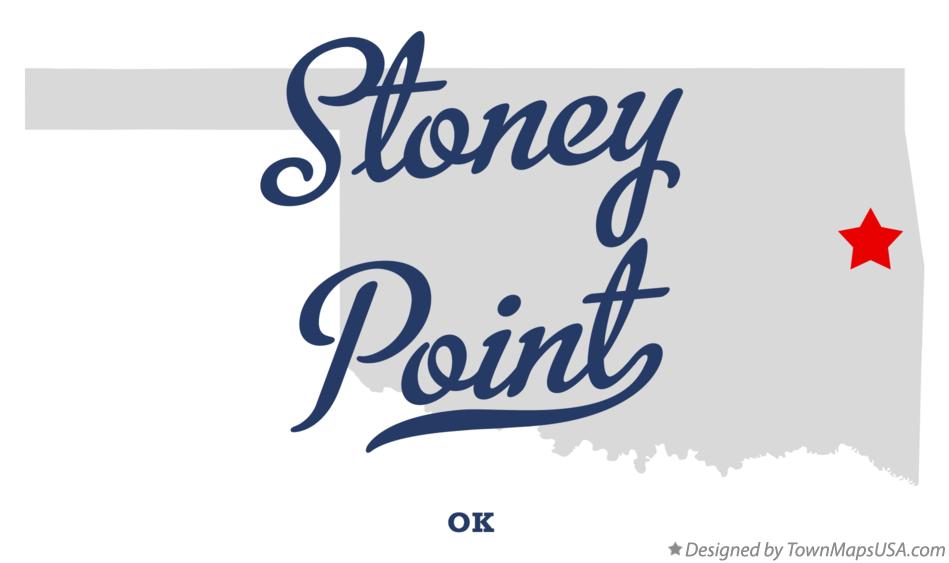 Map of Stoney Point Oklahoma OK