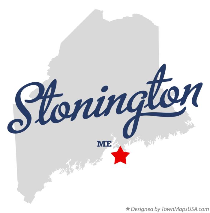 Map of Stonington Maine ME