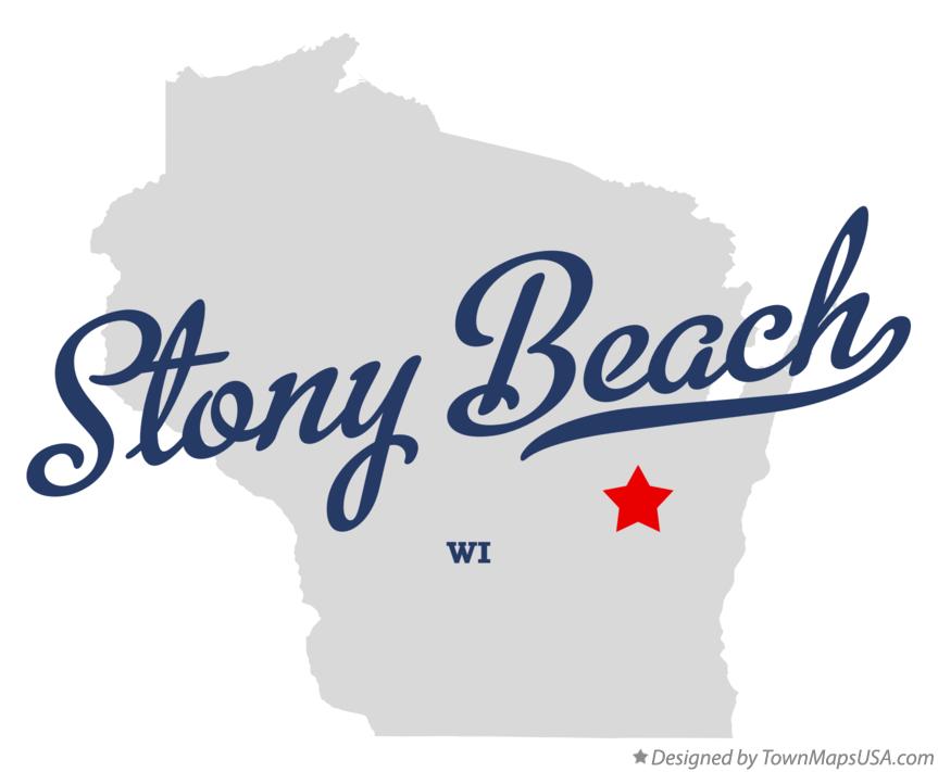 Map of Stony Beach Wisconsin WI