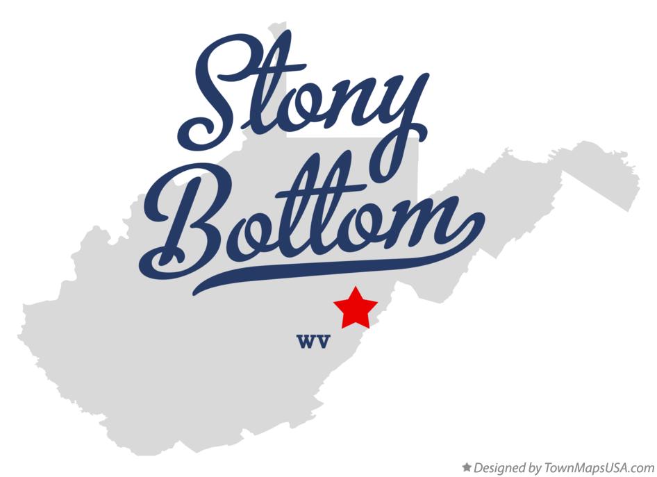Map of Stony Bottom West Virginia WV