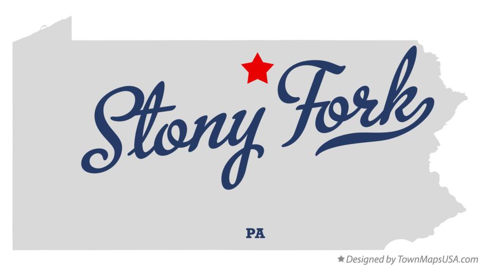 Map of Stony Fork Pennsylvania PA