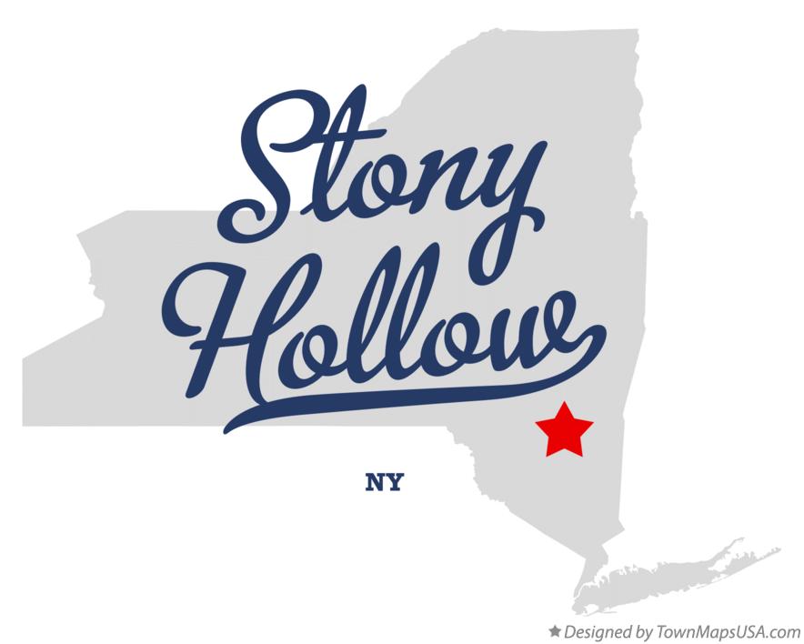 Map of Stony Hollow New York NY