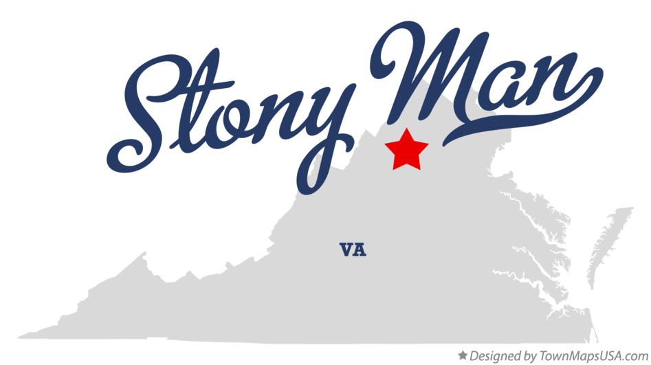 Map of Stony Man Virginia VA