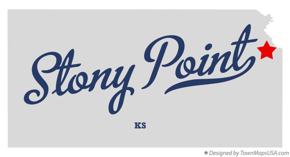 Map of Stony Point Kansas KS