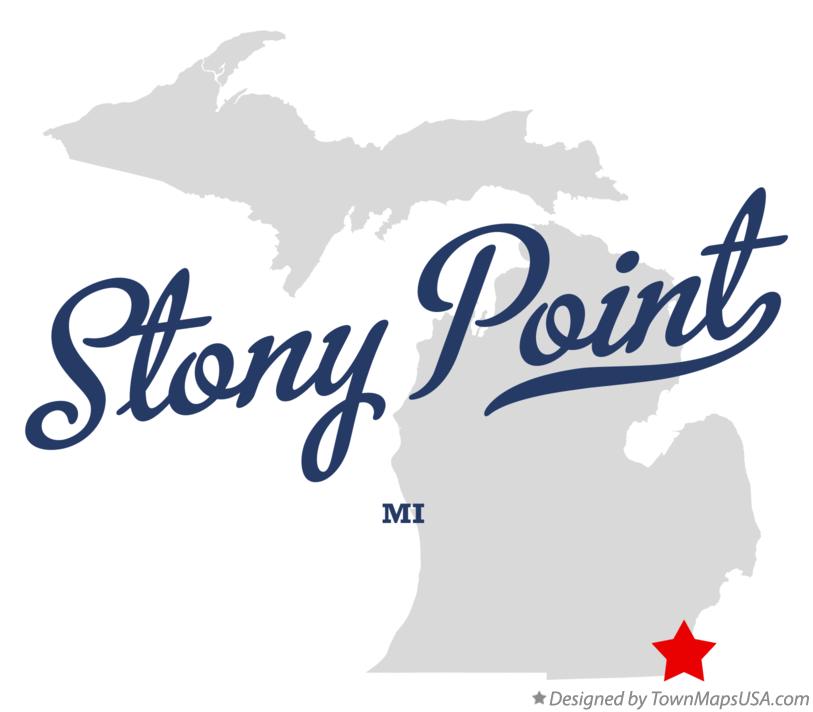 Map of Stony Point Michigan MI