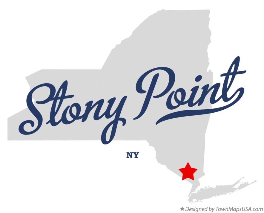 Map of Stony Point New York NY