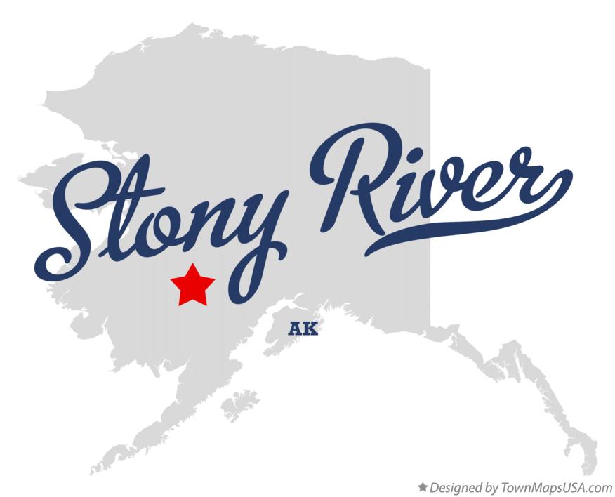 Map of Stony River Alaska AK