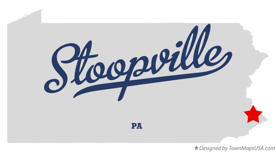 Map of Stoopville Pennsylvania PA